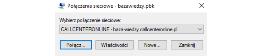 zestawianie połączenia VPN PTTP